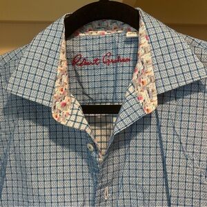 Robert Graham Blue Plaid boys Shirt